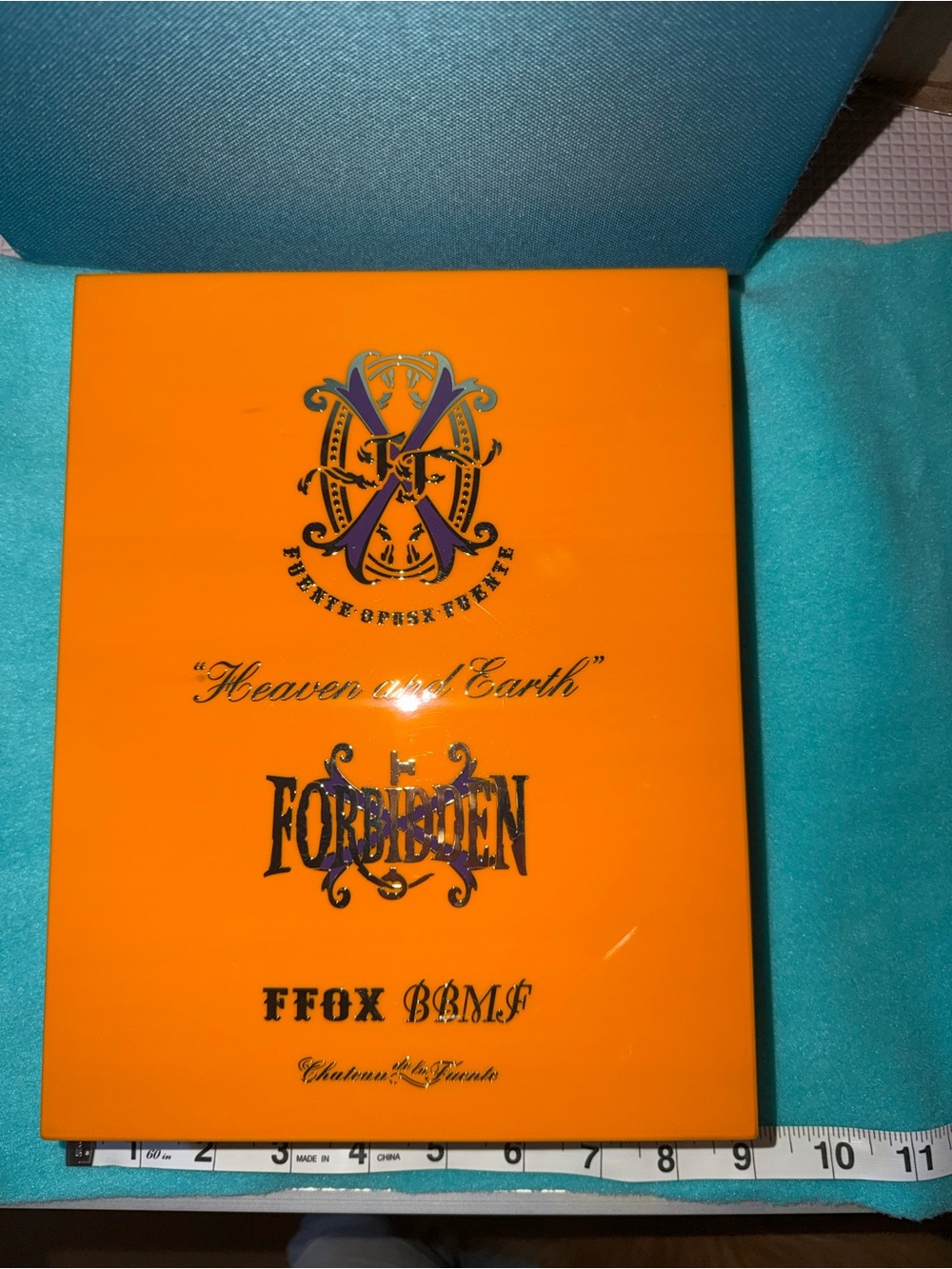Fox Orange Decorative 'Heaven and Earth' Cigar Box